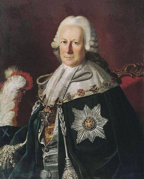 unknow artist Portrait of Semen Ivanovich Mordvinov as Chevalier of the Order of St. Andrew oil painting image